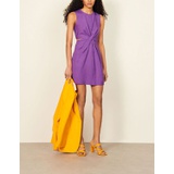 Sandro Short draped dress with cut-outs