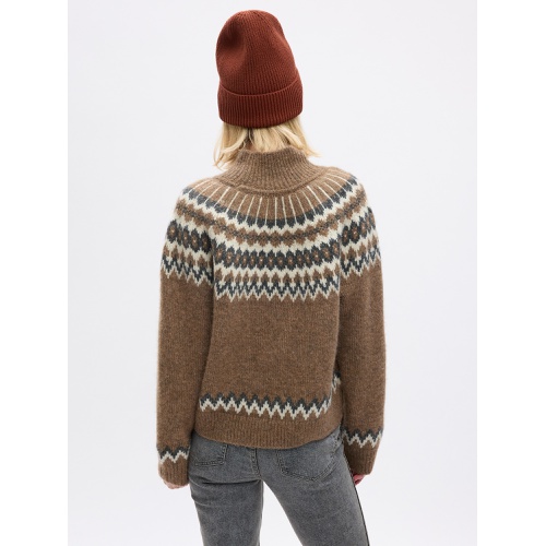 갭 Fair Isle Mockneck Sweater