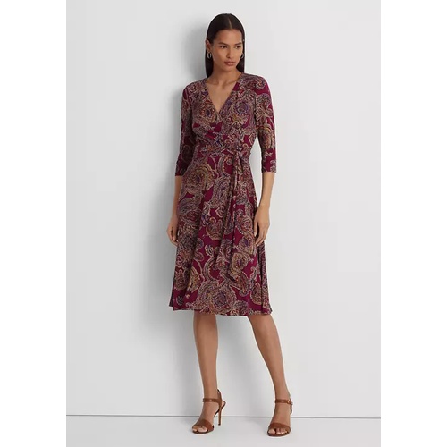 폴로 랄프로렌 Paisley Surplice Jersey Dress