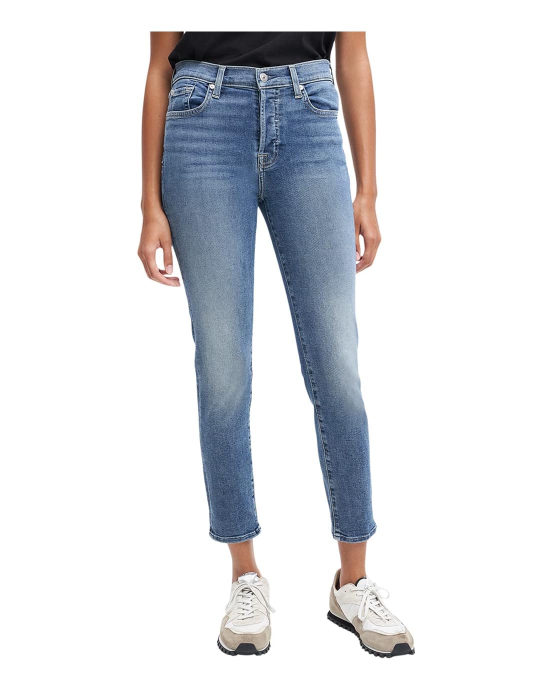 7 For All Mankind High-Waist Ankle Skinny in Lyle