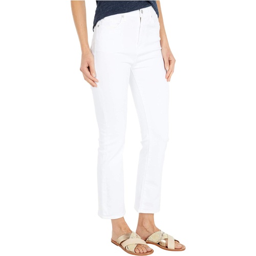 7 For All Mankind The High-Waist Slim Kick in Slim Illusion White