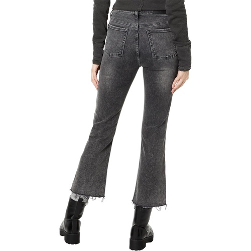  7 For All Mankind High-Waist Slim Kick with Distress Hem in Silent Night