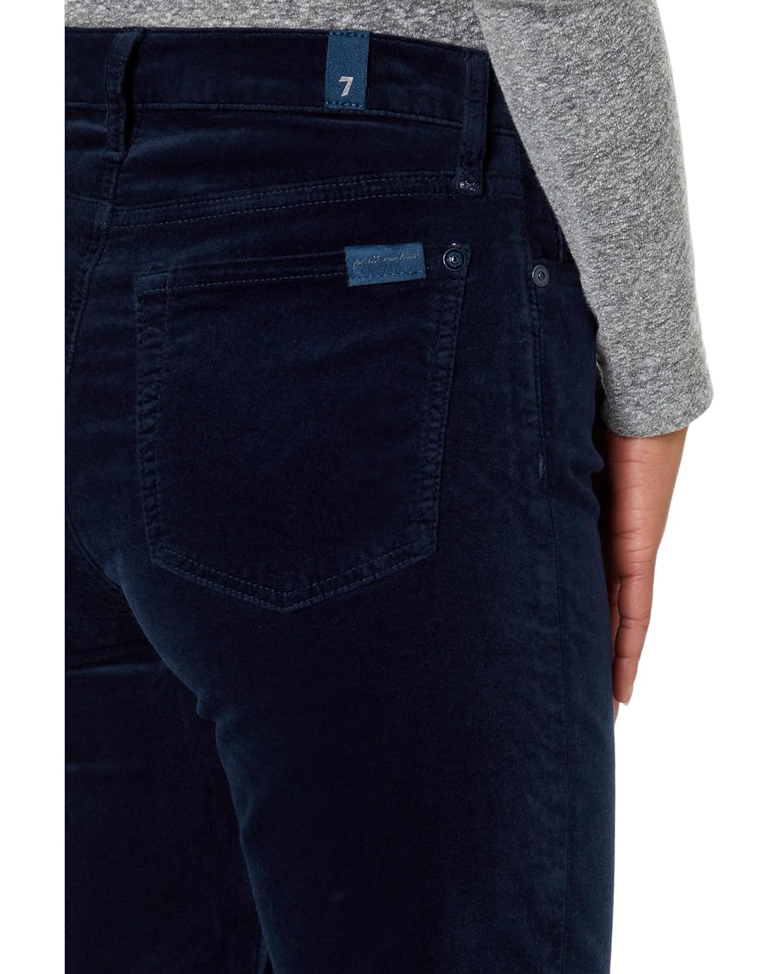  7 For All Mankind High-Waisted Slim Kick in Ink