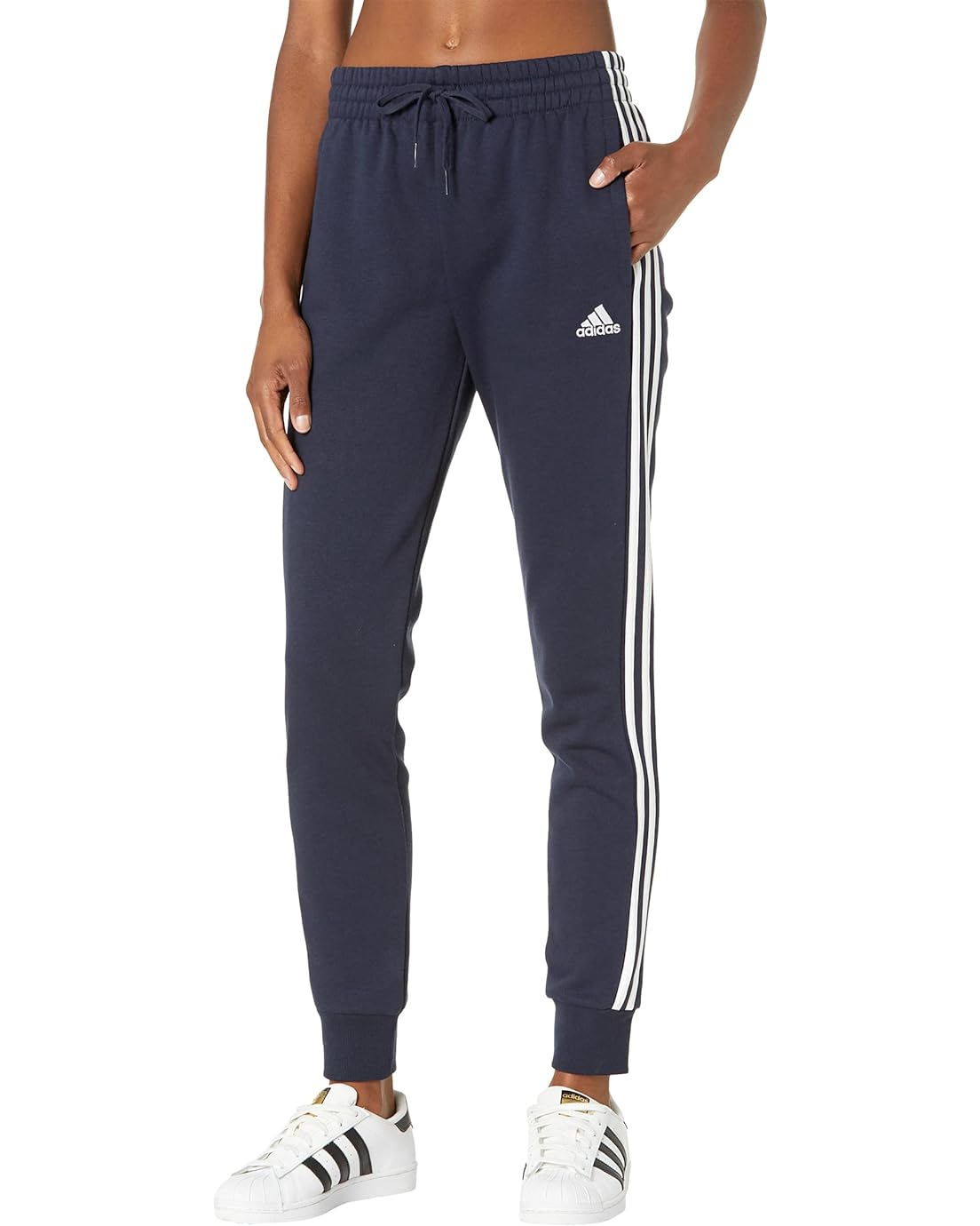 Adidas 3-Stripes Fleece Cuffed Pants