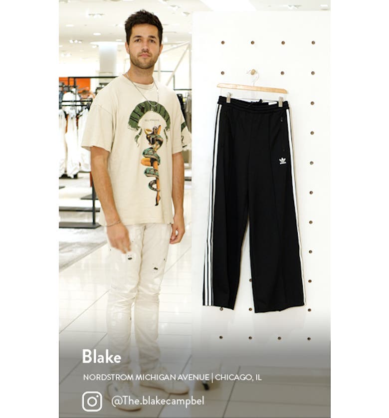 아디다스 adidas Originals Wide Leg Track Pants_BLACK