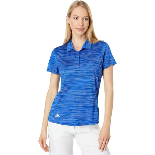 아디다스 Womens adidas Golf Space Dye Short Sleeve Polo