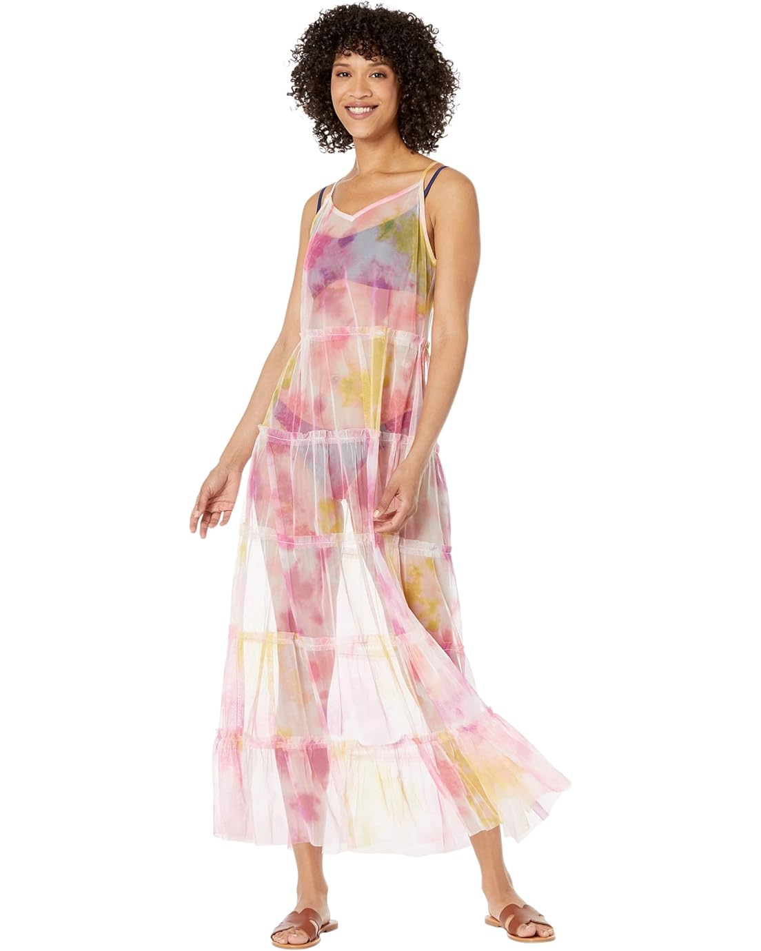 America & Beyond Totally Tie-Dye Maxi Dress Cover-Up