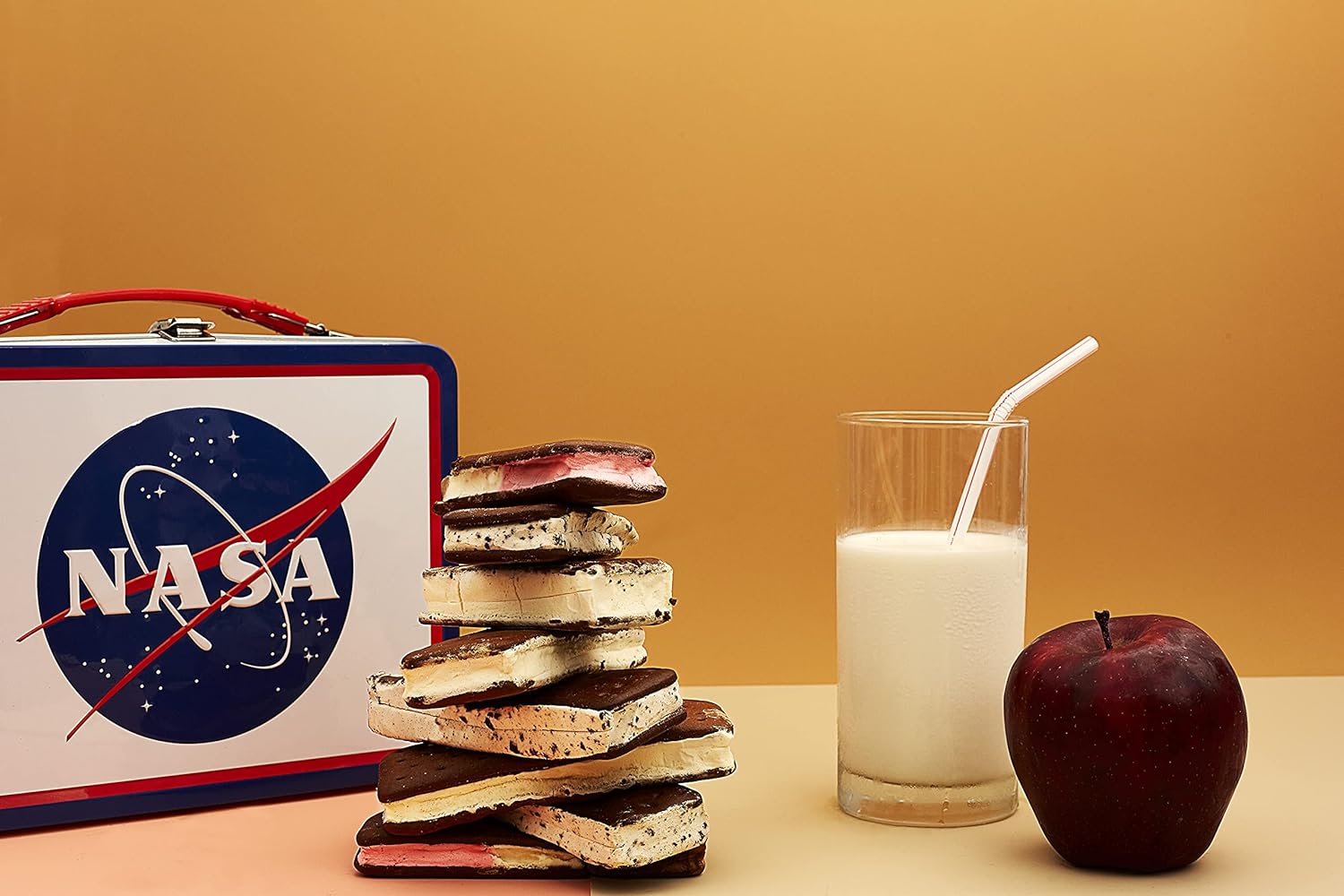  Astronaut Foods Freeze-Dried Ice Cream Sandwich, NASA Space Dessert, Vanilla, 6 Count