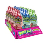 Baby Bottle Pop 2D Max Candy Lollipops with Dipping Powder & Pebbles, Assorted Flavors, 18 Count, Pack Of 18
