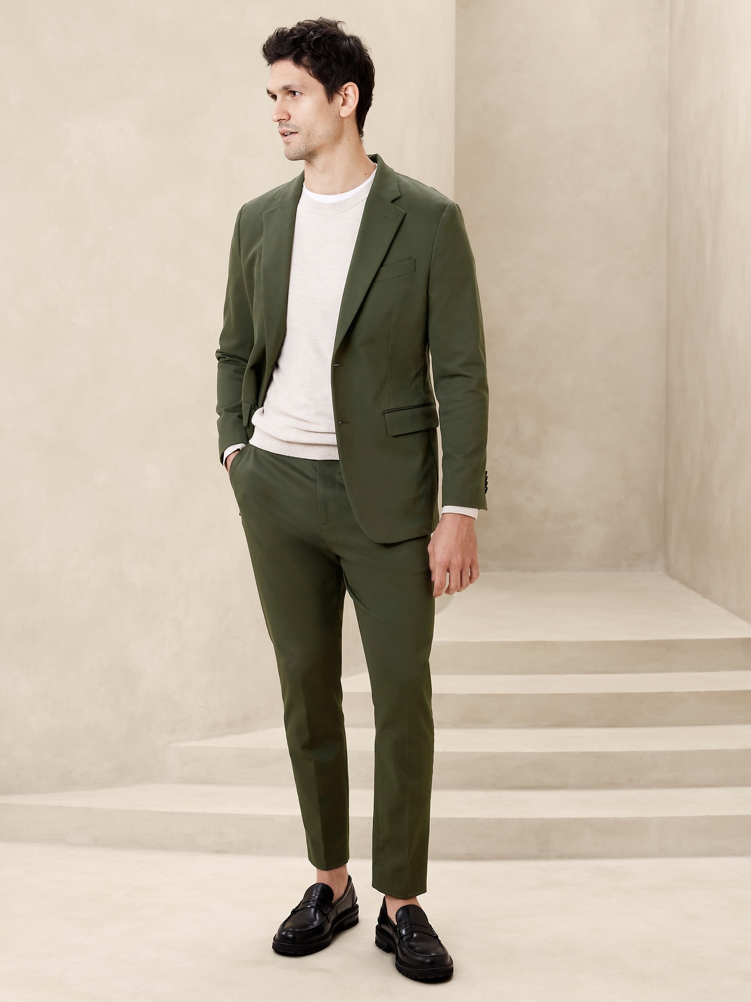 바나나리퍼블릭 Tailored-Fit Chino Suit Trouser
