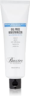 Baxter of California Oil Free Face Moisturizer with SPF15 for Men | UVA, UVB Defense | Fragrance-Free | All Skin Types | 4.0 oz