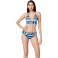 Bleu Rod Beattie Sun Sea and Sand Lace-Up Halter Bikini Top