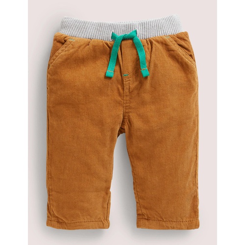 보덴 Boden Jersey-lined Cord Pants - Butterscotch Brown