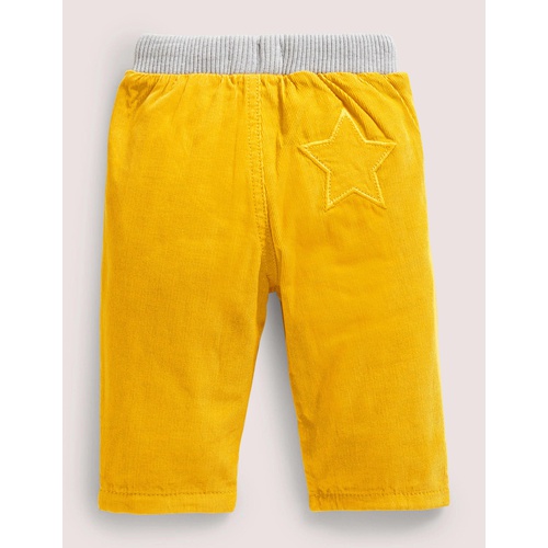 보덴 Boden Jersey-lined Cord Pants - Honeycomb Yellow