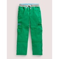 Boden Green Draw String Cargo Pants - Highland Green