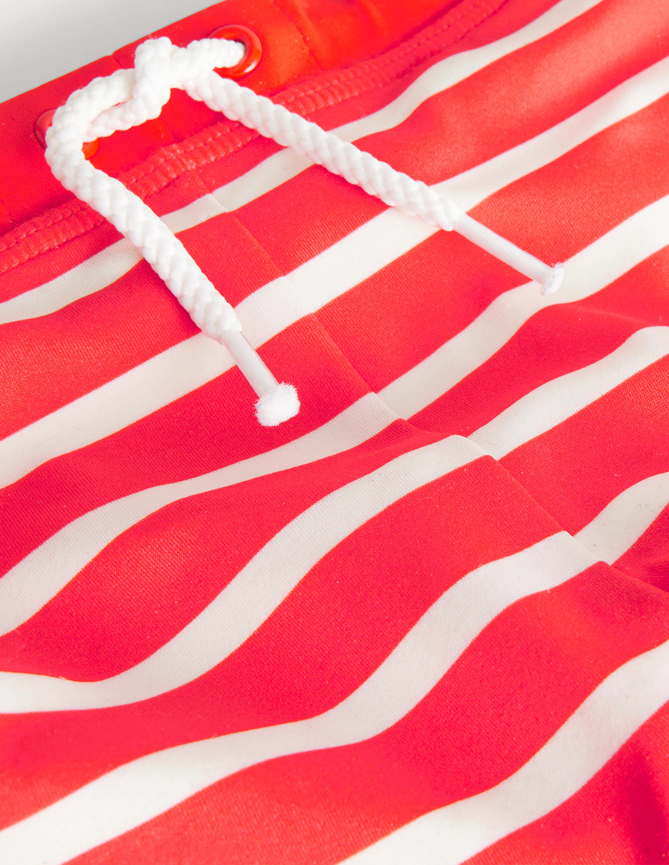보덴 Boden Swim Trunks - Strawberry Tart & Ivory Stripe