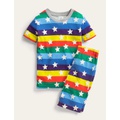 Boden Snug Glow-in-the-dark Pajamas - Rainbow Glow Stars