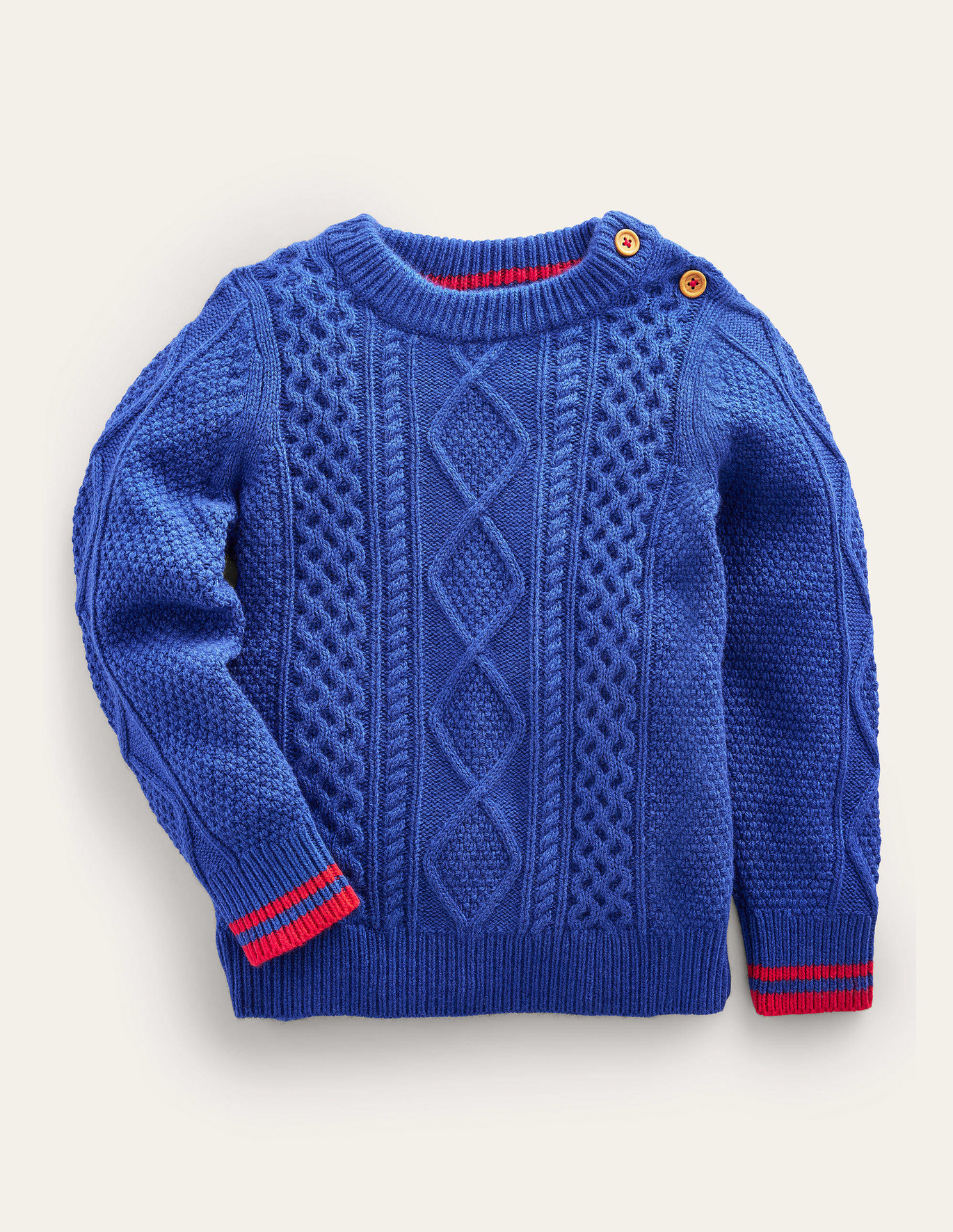Boden Cable Sweater - Bluing