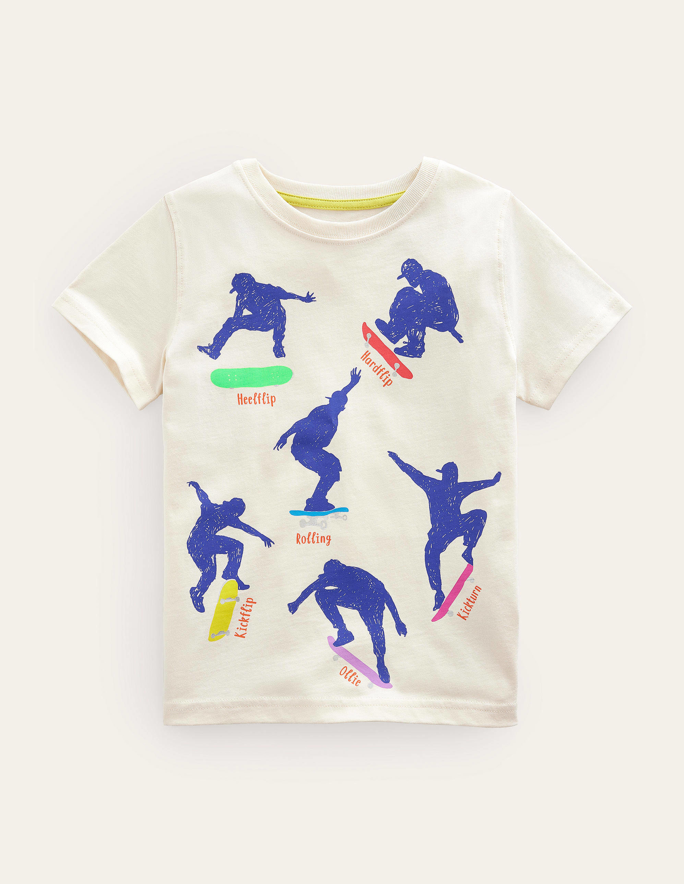 Boden Graphic Education T-shirt - Vanilla Pod Skaters