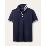 Boden Pique Polo Shirt - College Navy