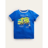 Boden Transport Foil T-shirt - Bluing Blue Mixer