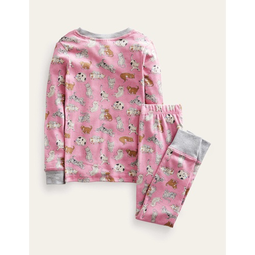 보덴 Boden Snug Long John Pyjamas - Formica Pink Cats