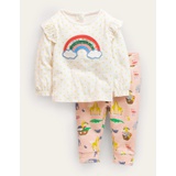 Boden Jersey Play Set - Provence Dusty Pink Animals