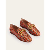 Boden Snaffle Jacquard Loafers - Geo Woven Textile