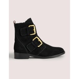 Boden Double Buckle Ankle Boots - Black