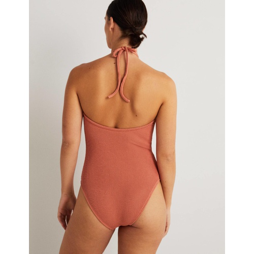 보덴 Boden Texture Trend Ring Swimsuit - Terracotta