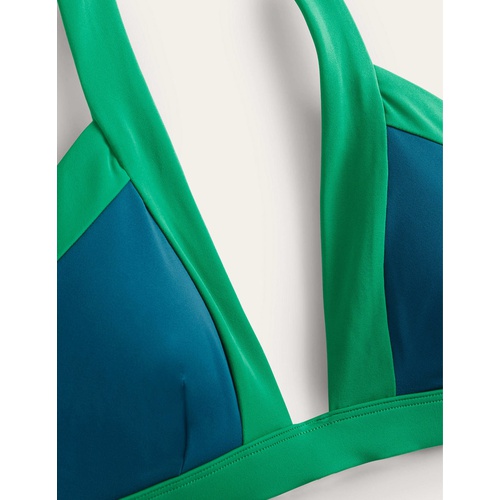 보덴 Boden Ithaca Halter Bikini Top - Oceanside Colourblock