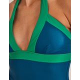 Boden Ithaca Halter Swimsuit - Oceanside Colourblock