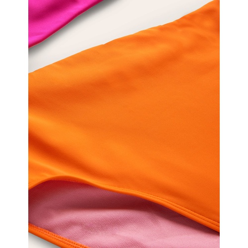 보덴 Boden One Shoulder Cut Out Swimsuit - Pink Colourblock