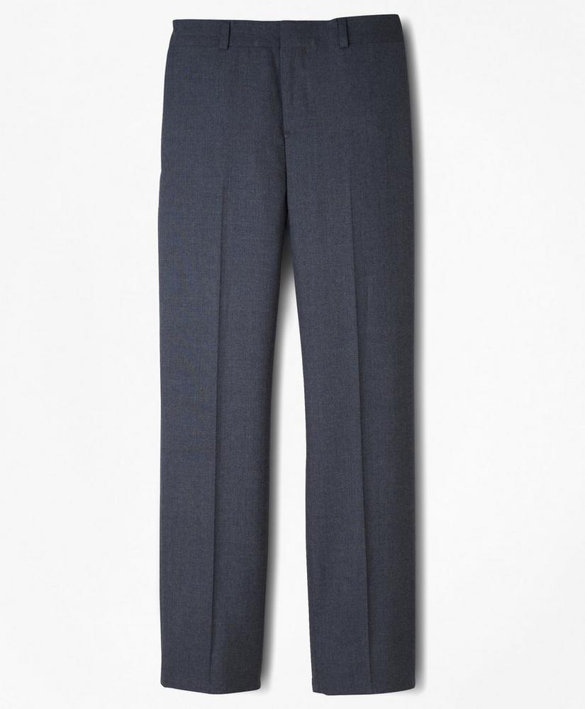 Boys Junior Plain-Front Wool Suit Pants