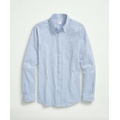 Washed Cotton Seersucker Button-Down Collar, Stripe Sport Shirt