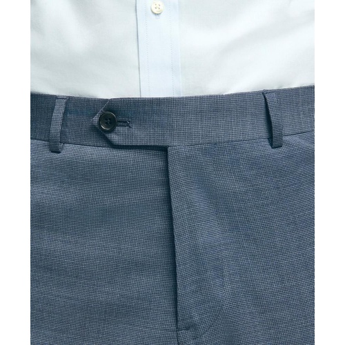 브룩스브라더스 Traditional Fit Stretch Wool Mini-Houndstooth 1818 Dress Trousers