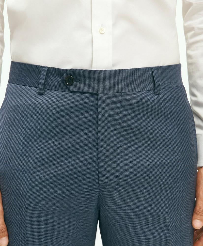 브룩스브라더스 Slim Fit Stretch Wool Mini-Houndstooth 1818 Dress Trousers