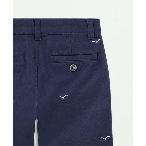 브룩스브라더스 Boys Seagull Embroidered Shorts
