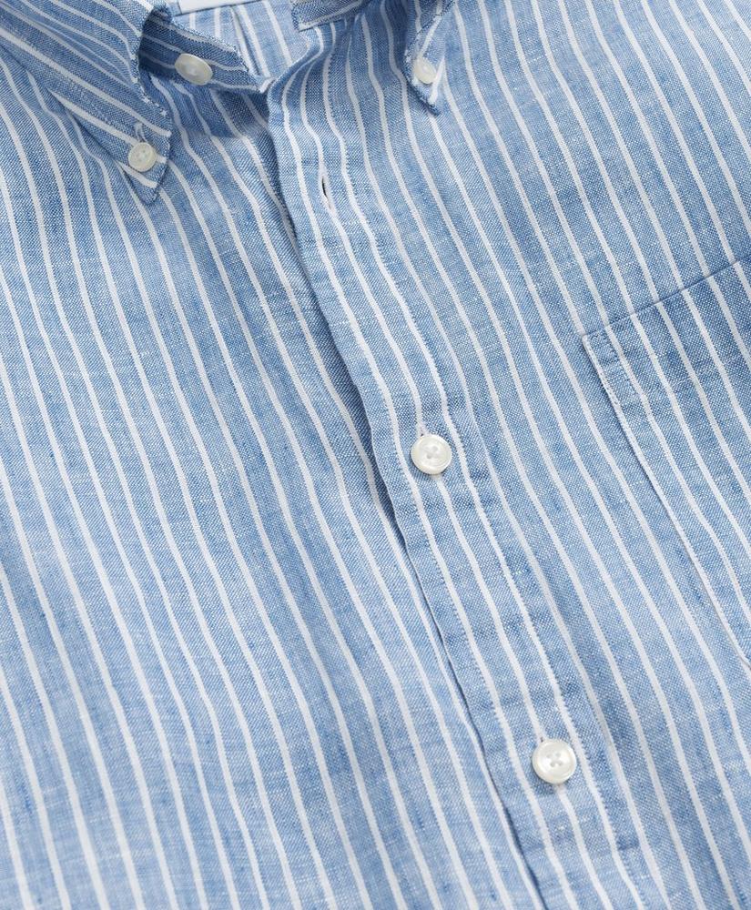 브룩스브라더스 Irish Linen Striped Sport Shirt