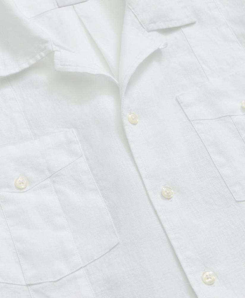 브룩스브라더스 Irish Linen Short Sleeve Guayabera Shirt