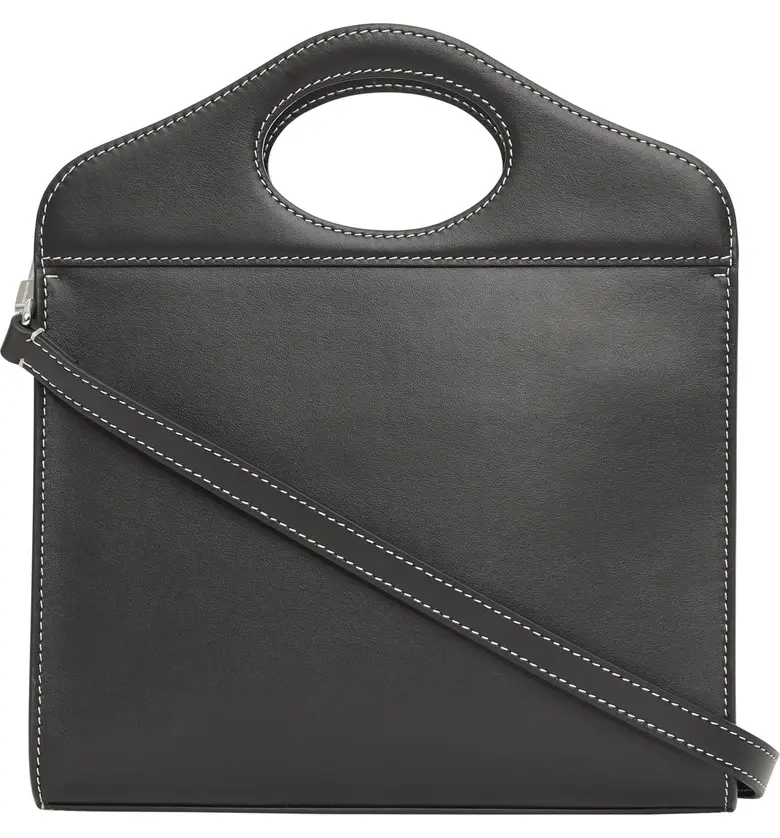 버버리 Burberry Mini Leather Pocket Bag_BLACK