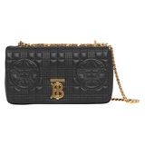 Burberry Small Lola Badges Quilted Lambskin Leather Shoulder Bag_BLACK