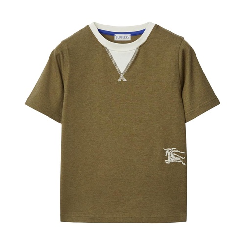 버버리 Burberry Kids Cedar Check Box EKD T-Shirt (Toddler/Little Kid/Big Kid)