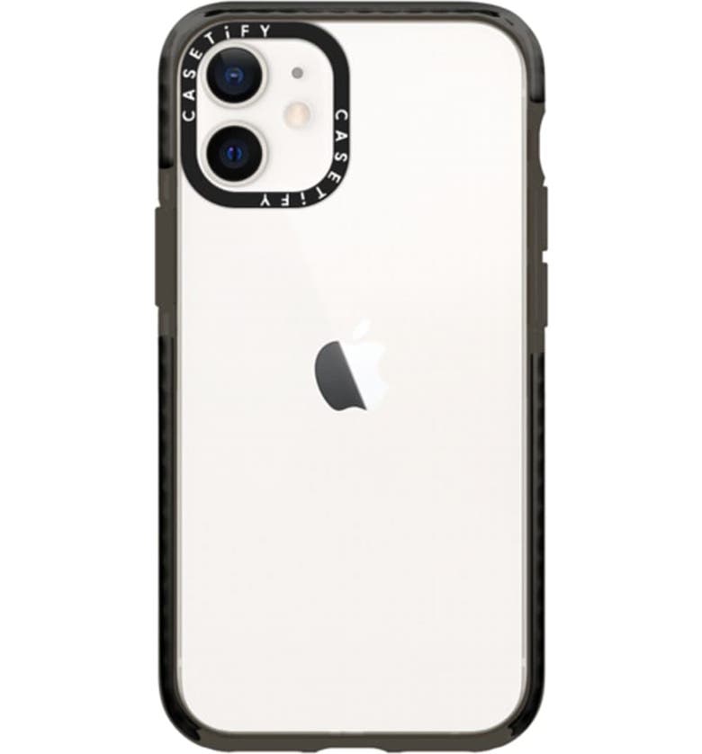 CASETiFY Clear Impact iPhone 12 Mini Case_CLEAR BLACK