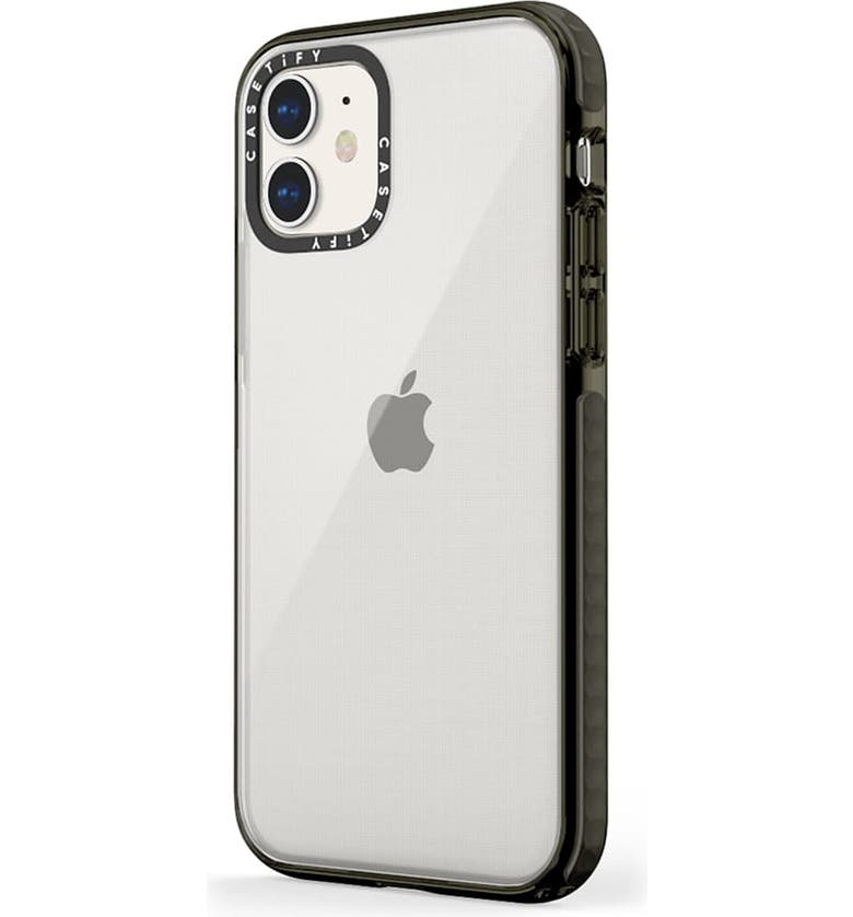  CASETiFY Clear Impact iPhone 12 Mini Case_CLEAR BLACK