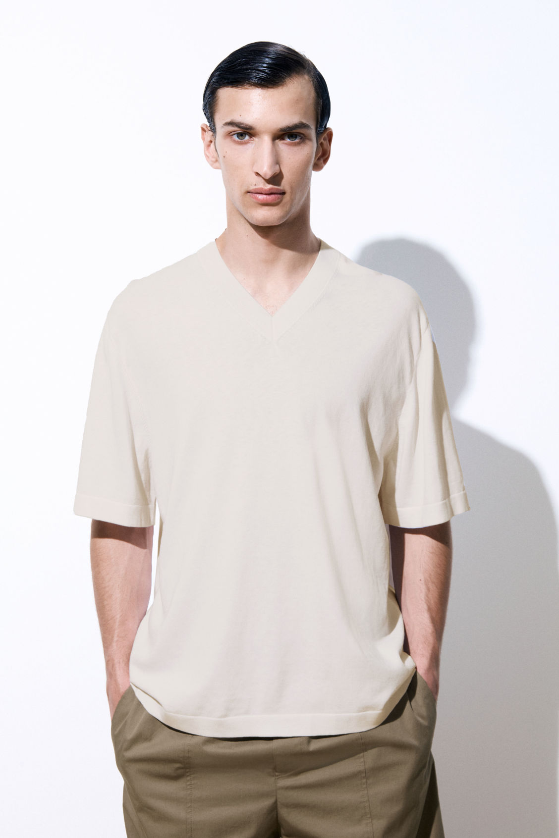 THE KNITTED SILK T-SHIRT