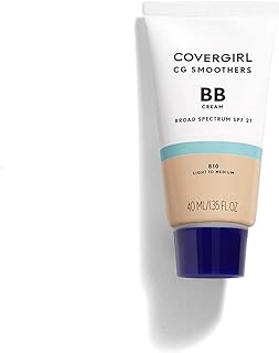 COVERGIRL Smoothers Lightweight BB Cream, 1 Tube (1.35 Oz), Light to Medium 810 Skin Tones, Hydrating BB Cream with SPF 21 Sun Protection (Packaging May Vary)