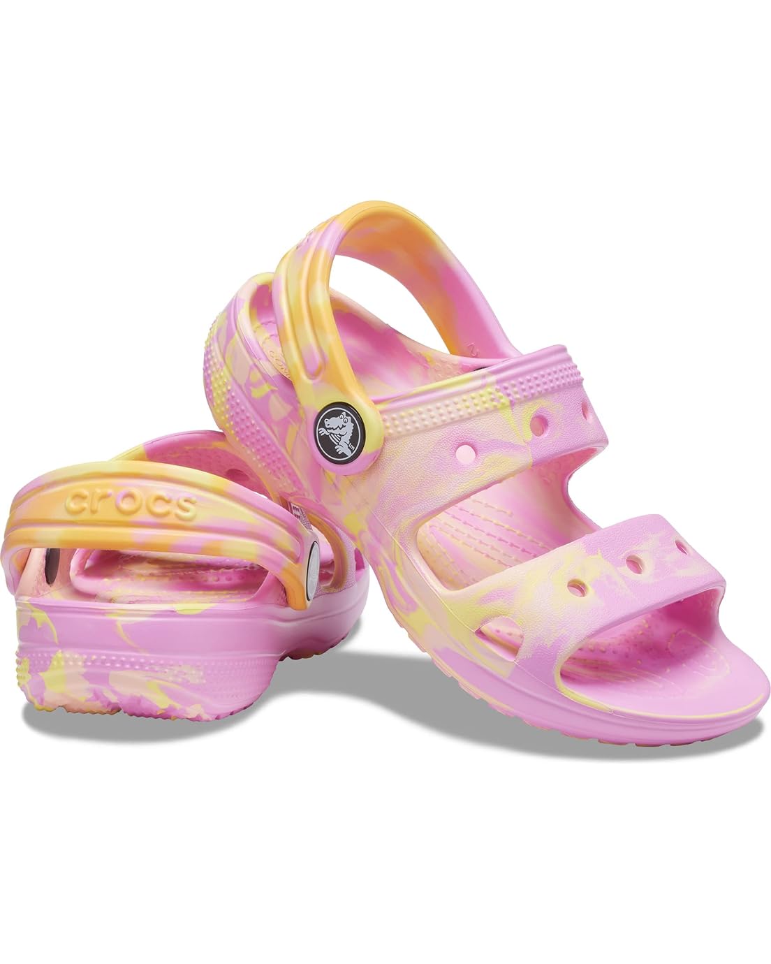 Crocs Kids Classic Marbled Tie-Dye Sandal (Toddler)