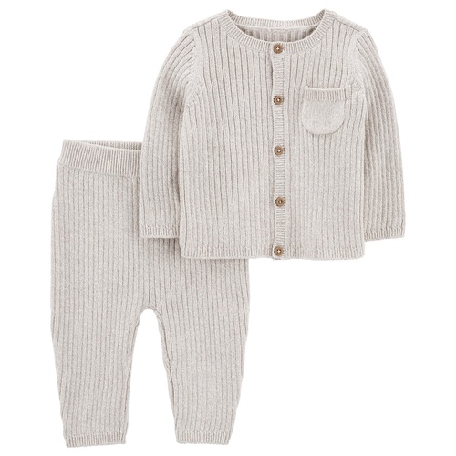 카터스 Baby Boys and Baby Girls Cardigan Sweater and Pants 2 Piece Set
