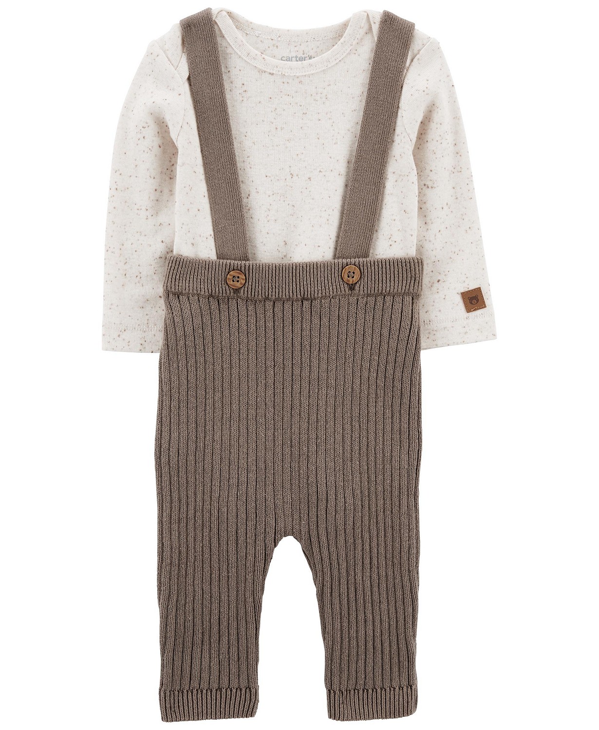 Baby Boys and Baby Girls Bodysuit and Sweater Coveralls 2 Piece Set